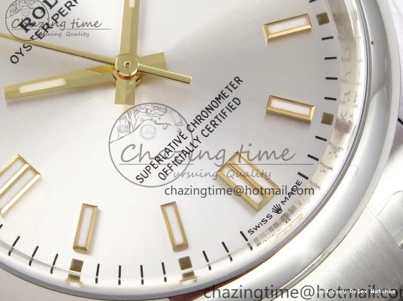 Good Copy Rolex Watches ZipUp Dial 1:1 on VR 36mm Silver 904L Oyster Edition Perpetual Bracelet SS Steel Best 126000 1741 Clean 0109